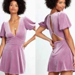 NWT L*space Dress Ruby Velvet Mini Dress Velvet Ribbed Mini Dress Size Large